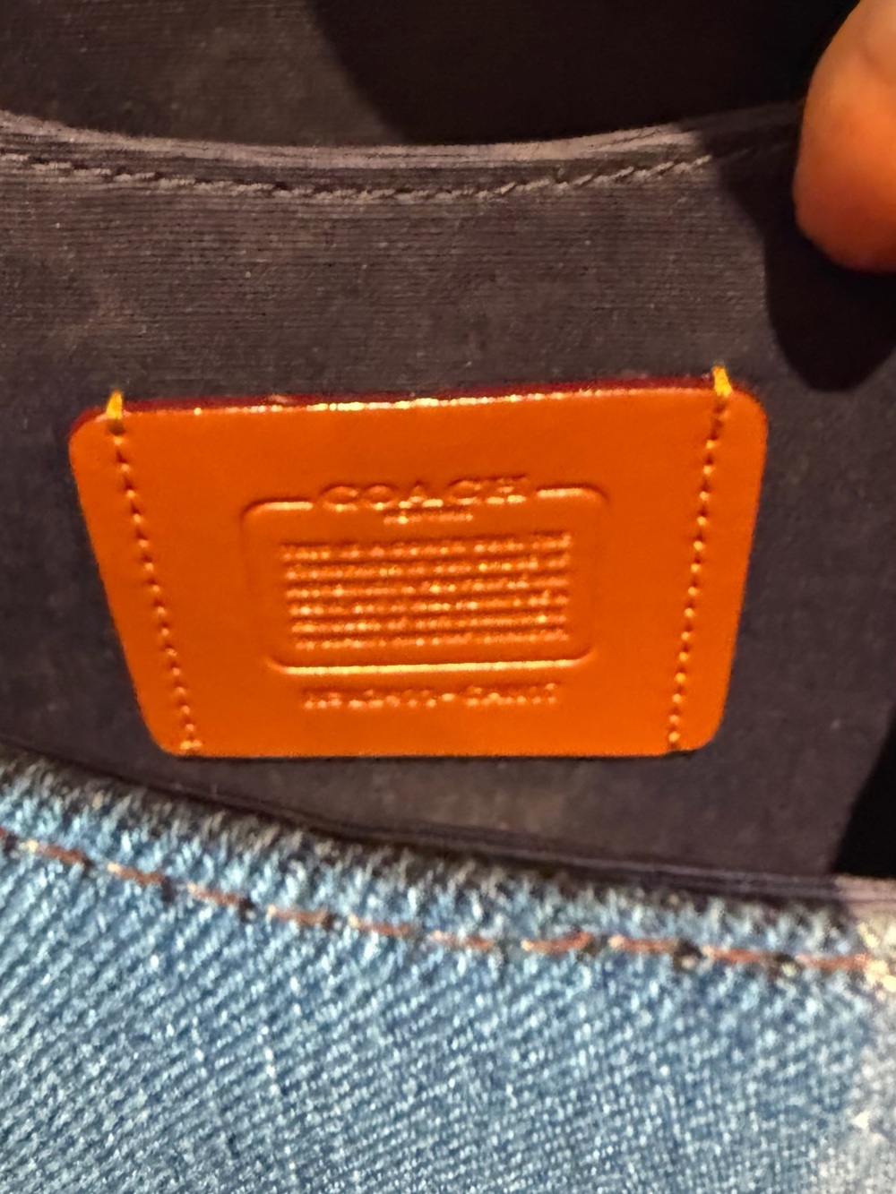 Coach Denim Tabby 30 Shoulder Bag with Gold Hardware - Picture 7 of 15